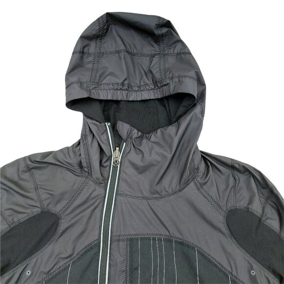 Lululemon Hooded Jacket Womens 4 Black Athletic Full Zip Long Sleeve Athletic - Picture 4 of 13